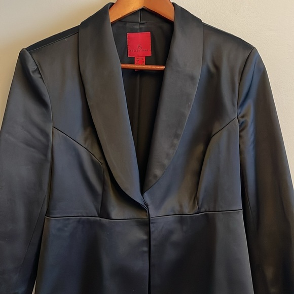 JS COLLECTIONS | Cropped Satin Blazer - sz 8 - Picture 2 of 16
